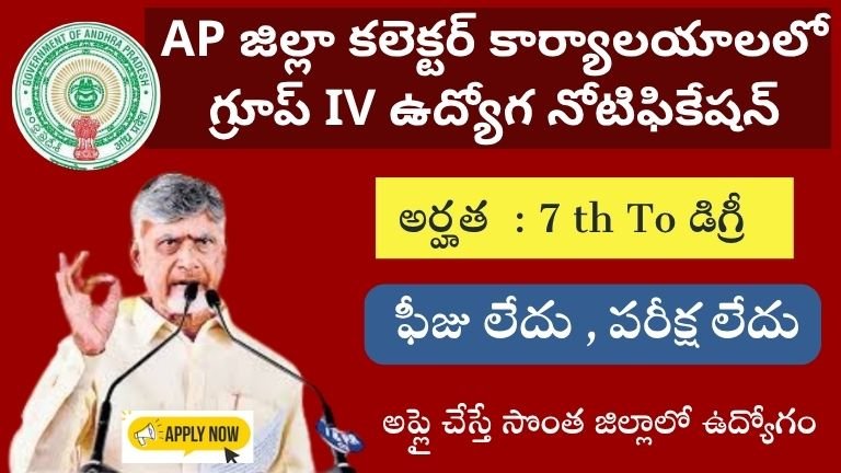 AP District Collector Office GroupIV Notification 2026