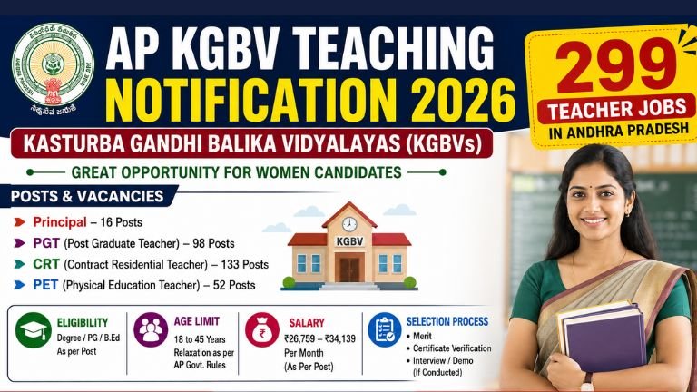 AP KGBV Teaching Notification 2026