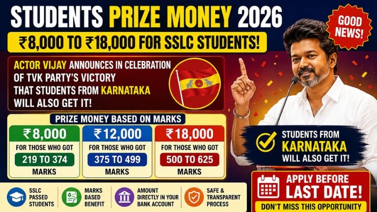 Students Prize Money 2026